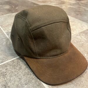 Men's Olive and Brown 5-Panel Cap